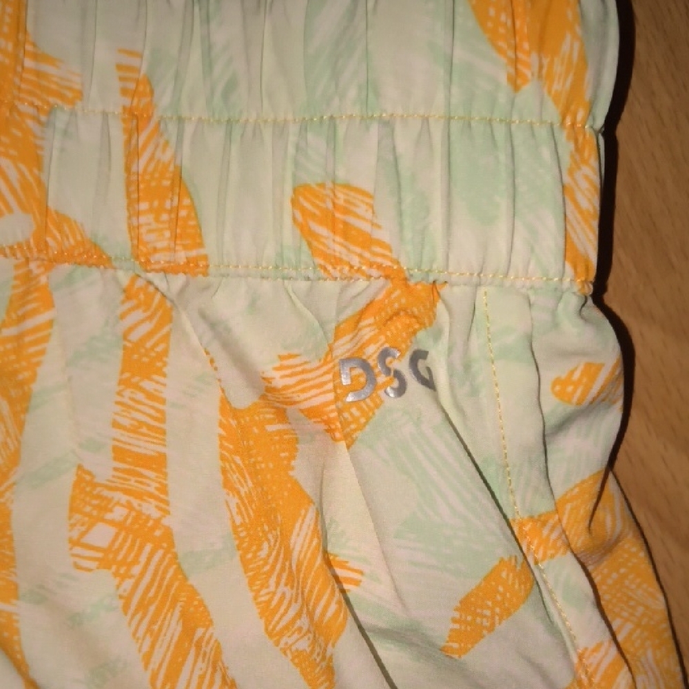 DSG | Vibrant Orange and Cream Athletic Shorts - Picture 3 of 4